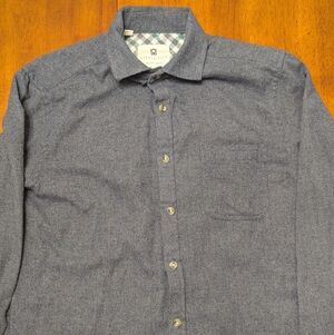 Steel & Jelly Men's Blue Button-Up Flannel Shirt